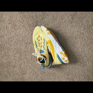 Yellow Nike shoes